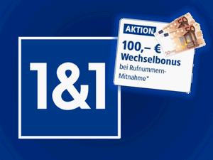 1&1 Wechselbonus über 100 €