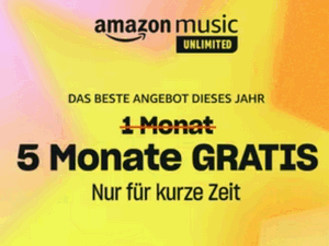 Amazon Music Unlimited gratis zum Prime Day (für Neukunden)