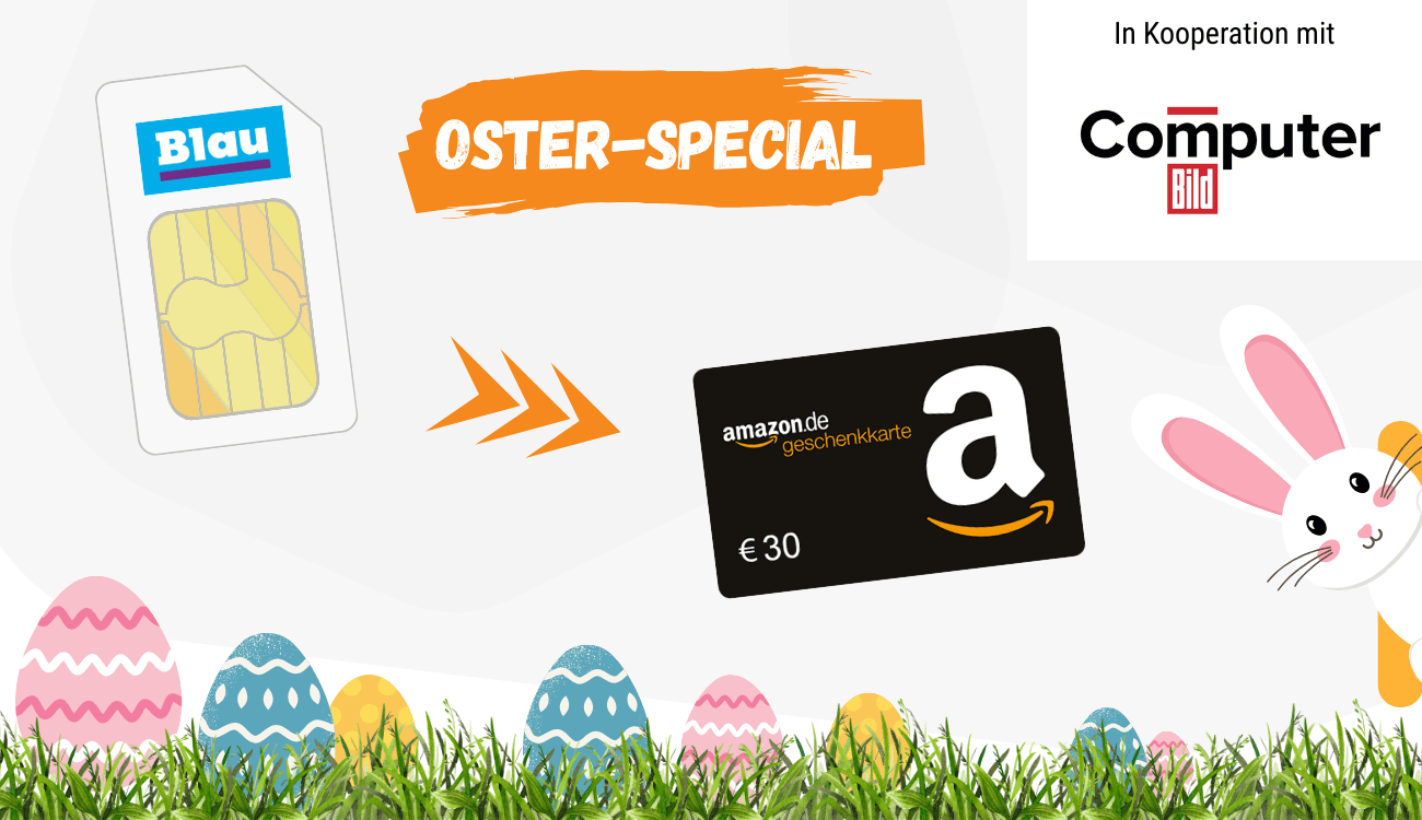 Oster-Special: Blau Allnet Tarife mit Amazon.de Gutschein Oster-Special: Blau Allnet Tarife mit Amazon.de Gutschein