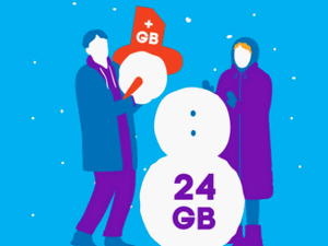 Zum Beitrag: Blau Winteraktion mit 24 GB Allnet-Flat für 9,99 € im Monat