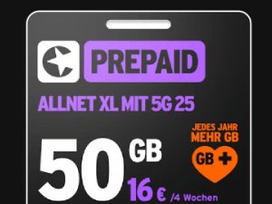 congstar Prepaid Allnet XL 50GB