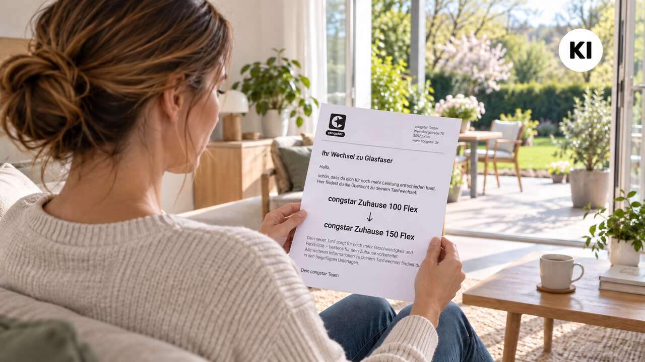 congstar Wechsel von DSL zu Glasfaser