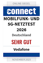 connect Netztest: Vodafone ist sehr gut