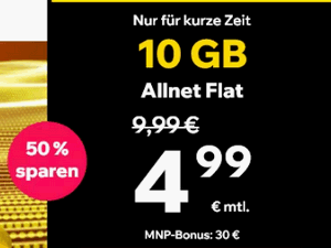 Zum Beitrag: Drillisch-Tarife mit 10 GB Daten im Preisvergleich
