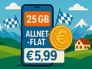 Zum Beitrag: 25 GB bei Drillisch-Marke handyvertrag.de für 5,99 €