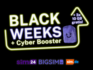 Zum Beitrag: Drillisch Cyber Booster: 3x kostenlos 10 GB Datenvolumen nachbuchen bei ausgewählten Laufzeit-Tarifen Zum Beitrag: Drillisch Cyber Booster: 3x kostenlos 10 GB Datenvolumen nachbuchen bei ausgewählten Laufzeit-Tarifen