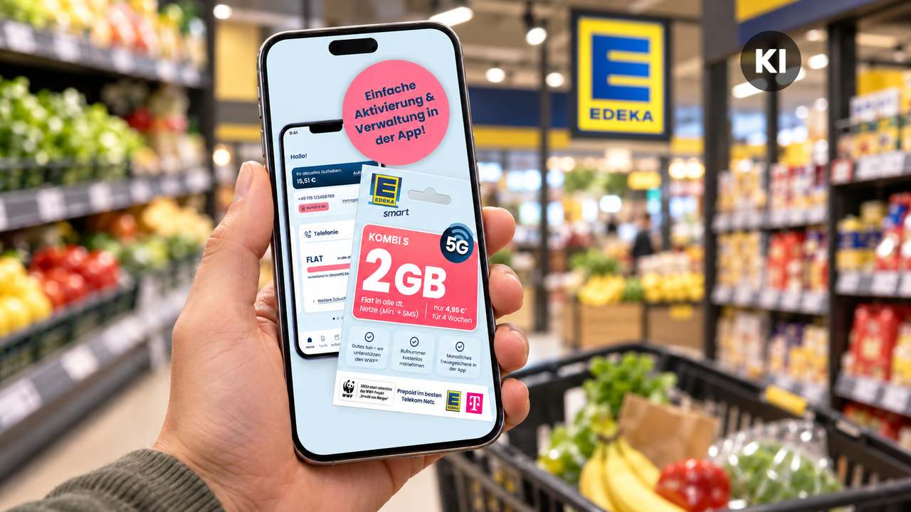 Zum Beitrag: Edeka macht Einsteigertarif zur 2 GB Allnet-Flat unter 5 Euro