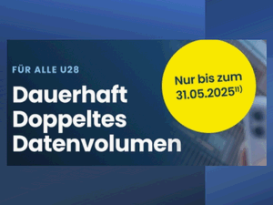 Zum Beitrag: EDEKA smart Young Tarif-Aktion: Dauerhaft doppeltes Datenvolumen für junge Leute unter 28 Jahren bei Aktivierung bis 31.5.2025