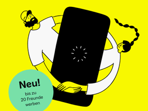 Zum Beitrag: fraenk for friends: Pro geworbenem Neukunden 4 GB Datenvolumen zusätzlich − jetzt bis zu 20 Freunde werben
