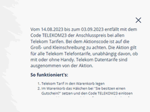 freenet: Gutschein-Aktion für Tarife im Telekom-Netz