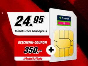 Zum Beitrag: freenet Magenta Mobil L Young: 80 GB Allnet-Flat (5G) für 24,95 € im Monat – mit 450 € Bonus effektiv Ø 8,09 € pro Monat