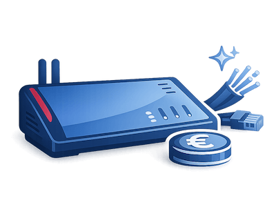 Zum Beitrag: Fritzbox gratis: 0 € Routermiete für DSL und Glasfaser bei congstar
