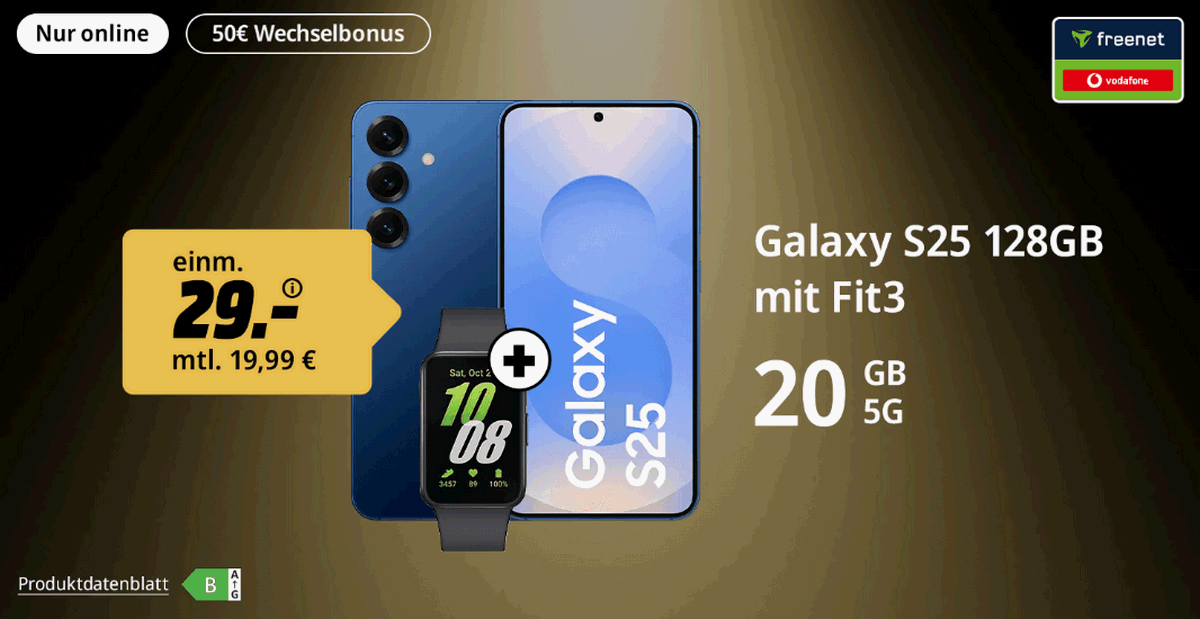 Samsung Galaxy S25 in der MediaMarkt Geburtstagsaktion
