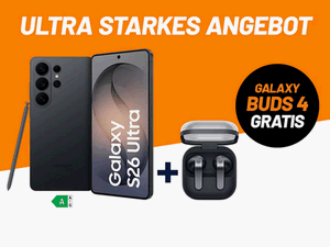 Zum Beitrag: Samsung Galaxy S26 Ultra Deal bei Klarmobil um 120 € reduziert