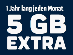 ja! mobil mit 12x 5 GB Datenvolumen extra