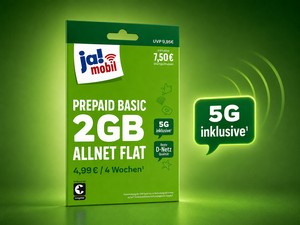ja! mobil Prepaid Basic 2 GB für 4,99 Euro