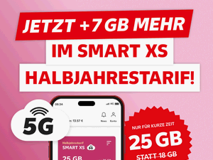 Zum Beitrag: Kaufland mobil: Halbjahrestarif jetzt mit 25 GB Allnet-Flat für 29,99 € (Ø: 4,17 GB) − »nur kurze Zeit«?