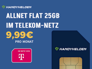 Klarmobil Allnet-Flat 25 GB für 9,99 € im Monat über die Handyhelden