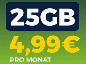 Klarmobil Allnet-Flat 25 GB im Telefónica-Netz (monatlich kündbar) Klarmobil Allnet-Flat 25 GB im Telefónica-Netz (monatlich kündbar)
