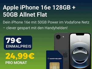 Zum Beitrag: Klarmobil: iPhone 16e Angebote mit Vertrag im Check