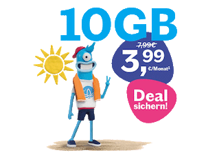 Lebara: 10 GB Allnet-Flat für 3,99 € Lebara: 10 GB Allnet-Flat für 3,99 €