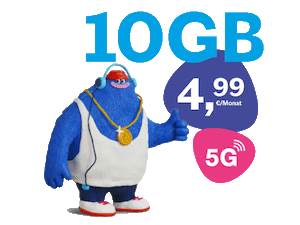 Lebara 10 GB Tarif mit 5G für 4,99 € im Monat