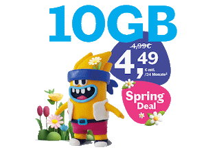 Lebara: 10 GB Allnet-Flat ab 4,49 € im Monat durch 10% Rabatt