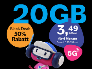 Zum Beitrag: Lebara: 20 GB Allnet-Flat 6 Monate für 3,49 € – und danach für 7,99 € im Monat (rechnerisch ab Ø 6,66 € Grundgebühr)