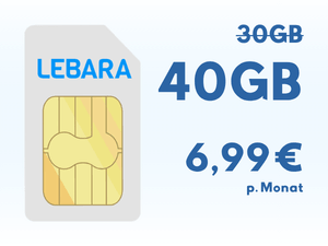 Zum Beitrag: 40 GB statt 30 GB: 7-Euro-Tarif-Schnäppchen bis 29.4.2026 mit Extra-Datenvolumen