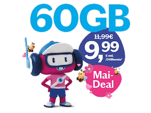 Zum Beitrag: Lebara: 60 GB Allnet-Flat im Telefónica-Netz [5G] für 9,99 € im Monat