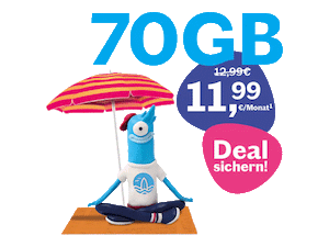 Lebara 70 GB Tarif für 11,99 € im Monat Lebara 70 GB Tarif für 11,99 € im Monat