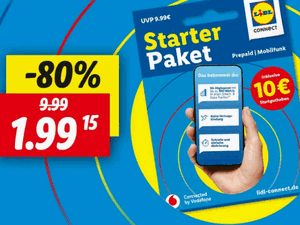 Zum Beitrag: LIDL Connect Starterpaket: 1,99 € Aktion vom 22.10.2024 bis 4.11.2024