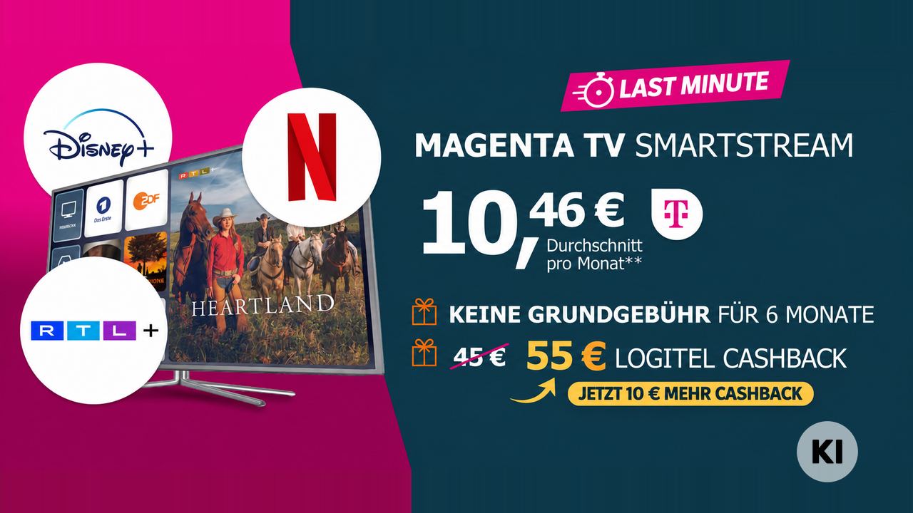 MagentaTV SmartStream mit 55 Euro Cashback im Last-Minute-Deal