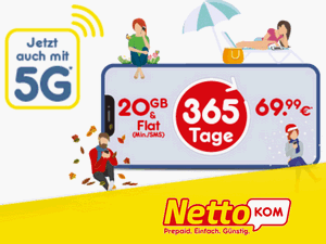 Zum Beitrag: NettoKOM Jahrespaket mit 5G