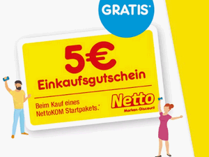 Zum Beitrag: NettoKOM Startpaket für 9,99 € – vom 28.10.2024 bis 2.11.2024 vor Ort mit 5 € Netto Einkaufsgutschein