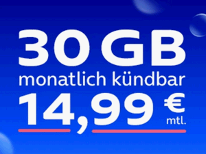 Zum Beitrag: o2 Mobile M Flex Aktion für 14,99 €: Original-Netzbetreiber-Tarif 30 GB so günstig wie nie