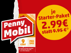 Zum Beitrag: Penny Mobil Starterpaket für 2,99 €