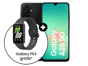 Samsung Galaxy Fit 3 gratis zum Galaxy A26 Samsung Galaxy Fit 3 gratis zum Galaxy A26