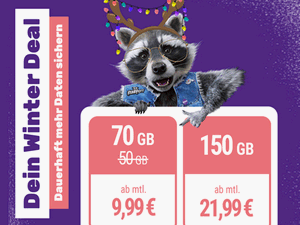 Zum Beitrag: SIMon mobile Winter-Deal: 70 GB Allnet-Flat ab 9,99 € Grundgebühr als Aktionstarif bis 11.1.2026