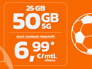 Zum Beitrag: Simyo L mit 50 GB Datenvolumen für effektiv Ø 6,99 € Grundgebühr im Monat