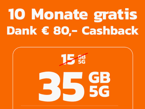 Zum Beitrag: Simyo: 35 GB Allnet-Flat für 10 Monate gratis − oder genau betrachtet: Ø 4,66 € im Monat durch 80 € Cashback-Aktion