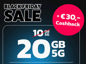 Zum Beitrag: Simyo mit Treue-Cashback-Aktion zum Black Friday: 30 GB Allnet-Flat rechnerisch für Ø 3,49 € (!) im Monat, 100 GB für Ø 7,49 € im Monat