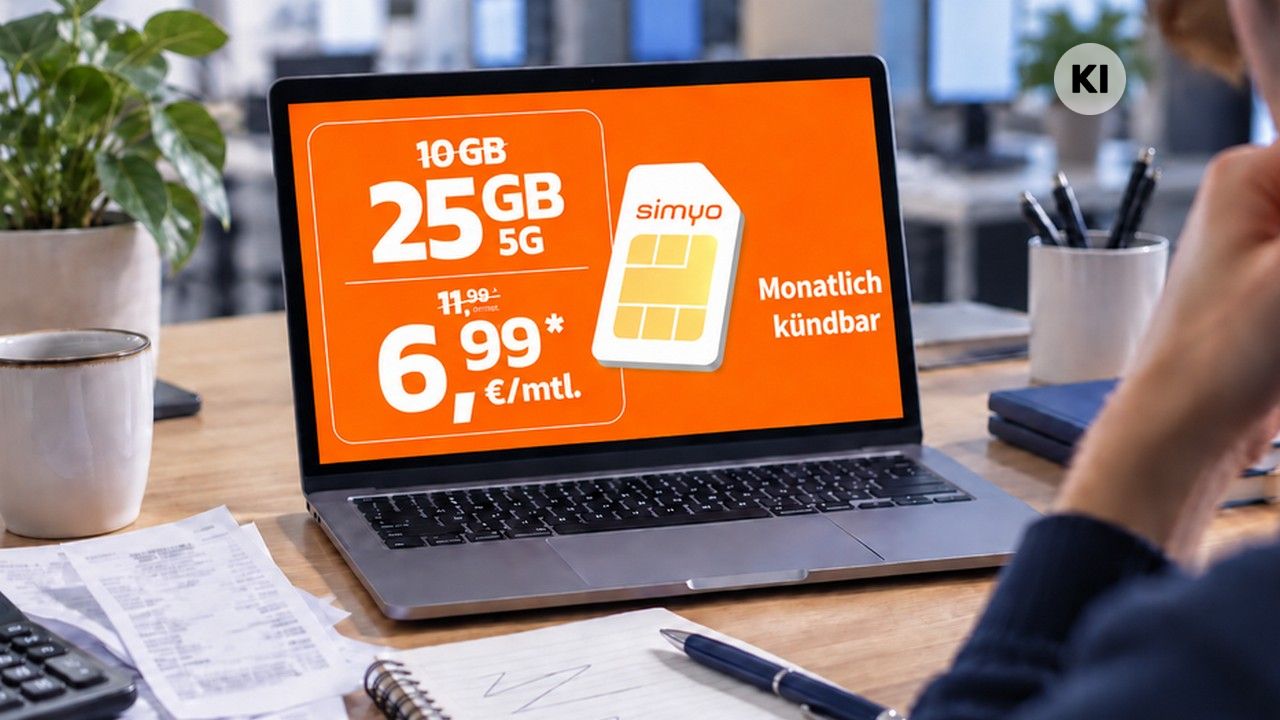simyo S Flex monatlich kündbar 3 Monate gratis statt 6,99 € durch Erstattung