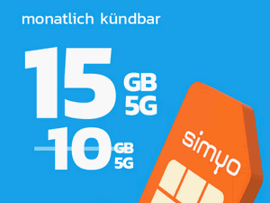 Zum Beitrag: Simyo XS: 15 GB Allnet-Flat für 4,99 € im Monat − im 24-Monats-Vertrag ohne Anschlusspreis, im Flex-Tarif mit Anschlusspreis-Erstattung