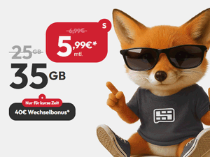 Zum Beitrag: SparSIM Black Friday Aktion: 35 GB Allnet-Flat im Vodafone-Netz für Ø 4,32 € im Monat dank 40 € Wechselbonus