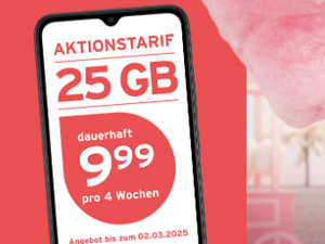 Zum Beitrag: Tchibo MOBIL Aktionstarif: 25 GB Allnet-Flat für 9,99 € (28 Tage)