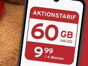 Tchibo MOBIL Aktionstarif mit 60 GB für 9,99 € alle 4 Wochen