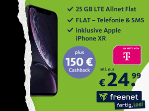 Telekom green LTE 25 GB + Apple iPhone Xr (64 GB)