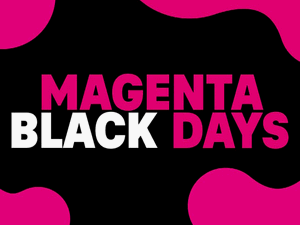 Zum Beitrag: Magenta Black Days: Black-Friday-Aktion der Telekom läuft vom 22.11.2024 bis 3.12.2024 − eine komplette Woche (!) früher