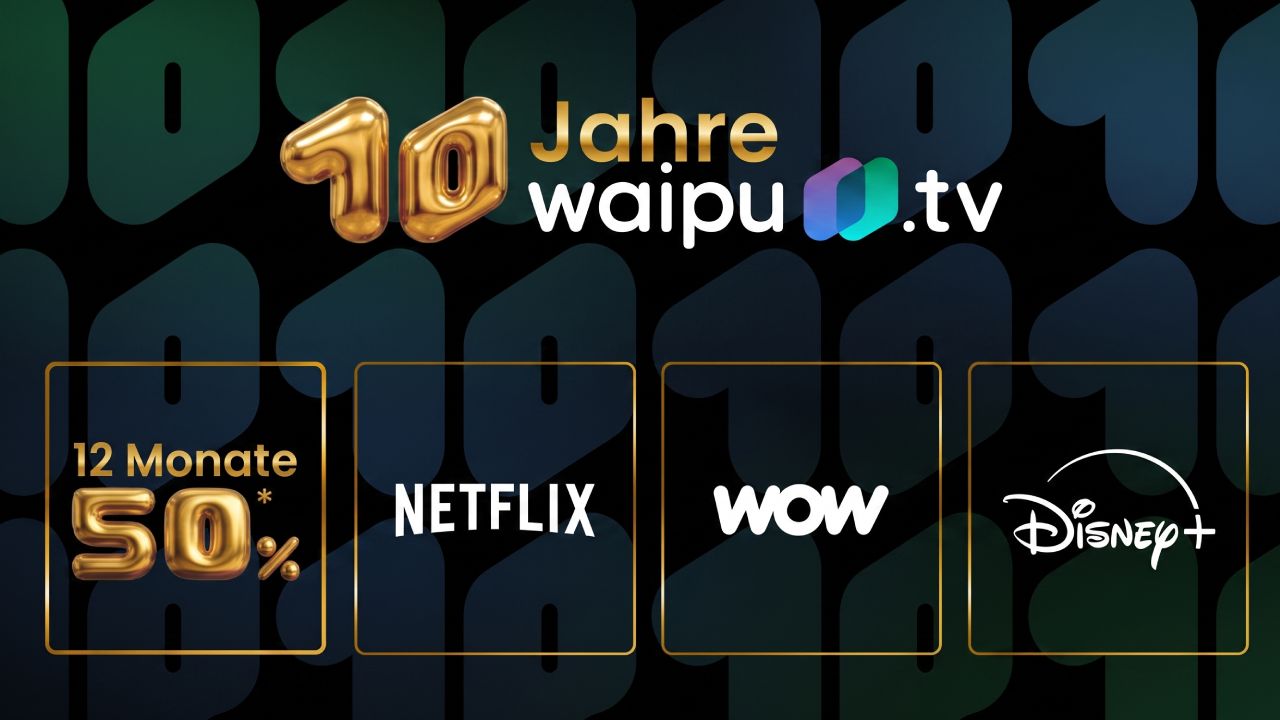 waipu.tv feiert 10. Geburtstag